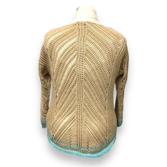 Coldwater Creek Vintage Crochet Tunic Cover-up, Beige, size XL - Picture 3 of 7